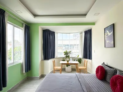 Deluxe Queen Studio — Memories Stay Nguyễn Cư Trinh - Bright Studio near Bui Vien Street
